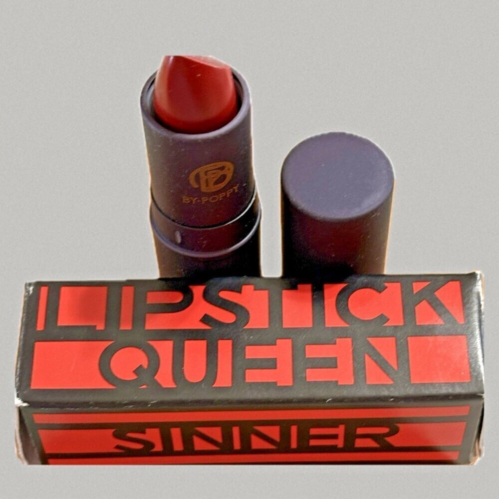 Lipstick Queen Matte Opaque Long Wear Hydrating Lipstick-Deep Red Sinner